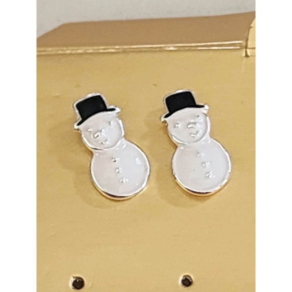 Vtg AVON‎ Earrings 2 Pair Winter Mittens & Frosty The Snowman FREE $HIPPING!!